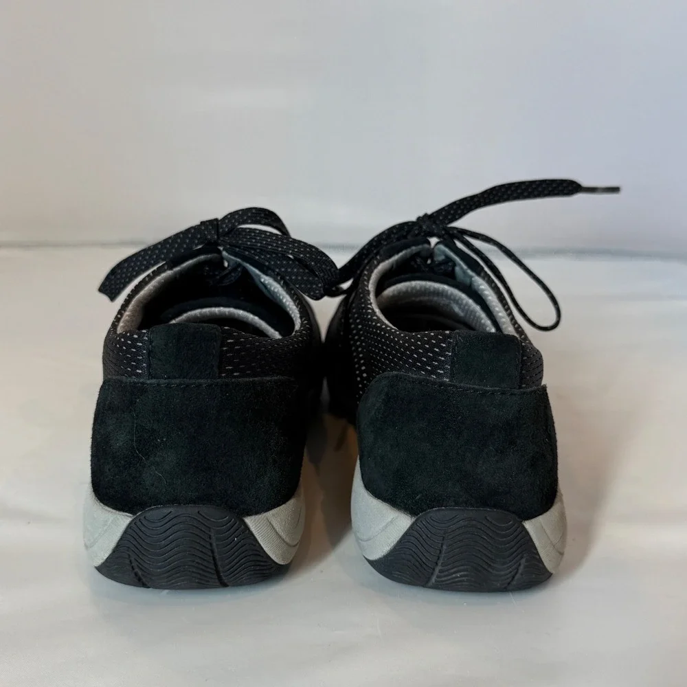 Dansko Elise Black Mesh Suede Lace Up Walking Sneakers Womens 40 US 9.5-10